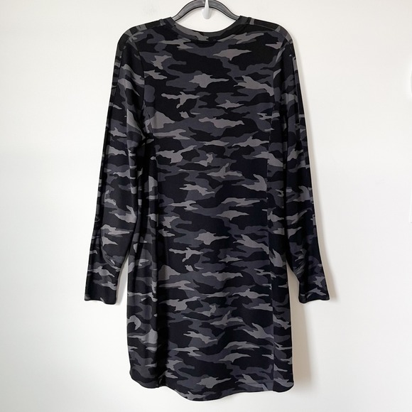 Athleta Camo Lux Balance Dress Black Womens Large Tall - Picture 7 of 15